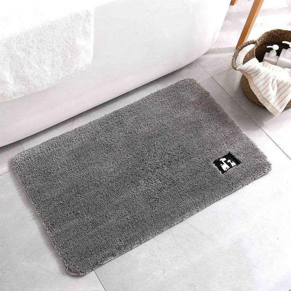 Tapis de Bain Antidérapant Gris - Les tapis de bain