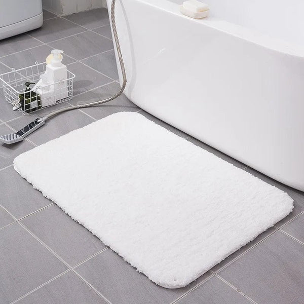 Tapis de Bain Blanc Épais - Les tapis de bain