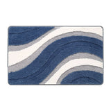 Tapis de Bain Bleu et Gris - Les tapis de bain