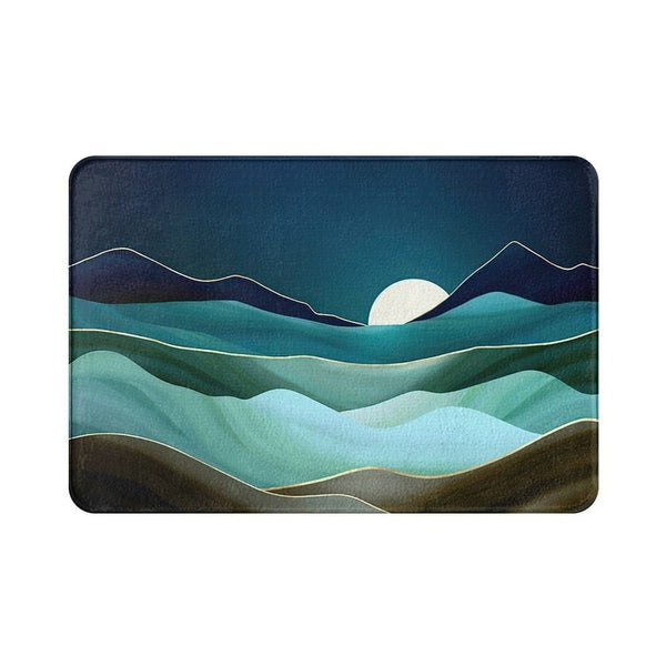 Tapis De Bain Bleu Lagon - Les tapis de bain