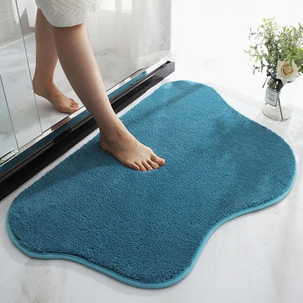 Tapis De Bain Bleu Paon - Les tapis de bain