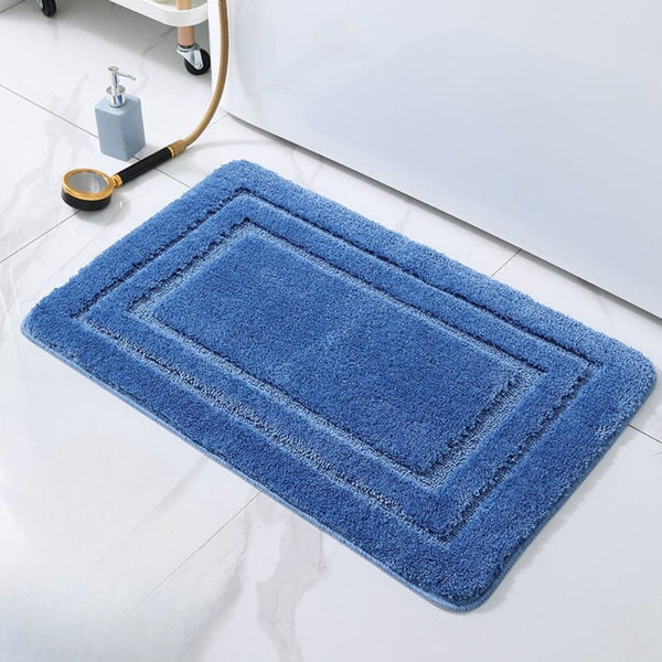 Tapis De Bain Bleu Pétrole - Les tapis de bain