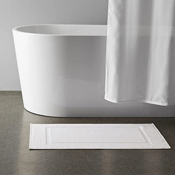 Tapis De Bain Coton Blanc - Les tapis de bain