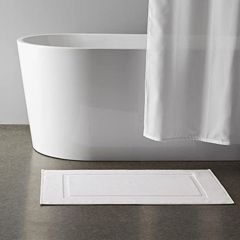 Tapis De Bain Coton Blanc - Les tapis de bain