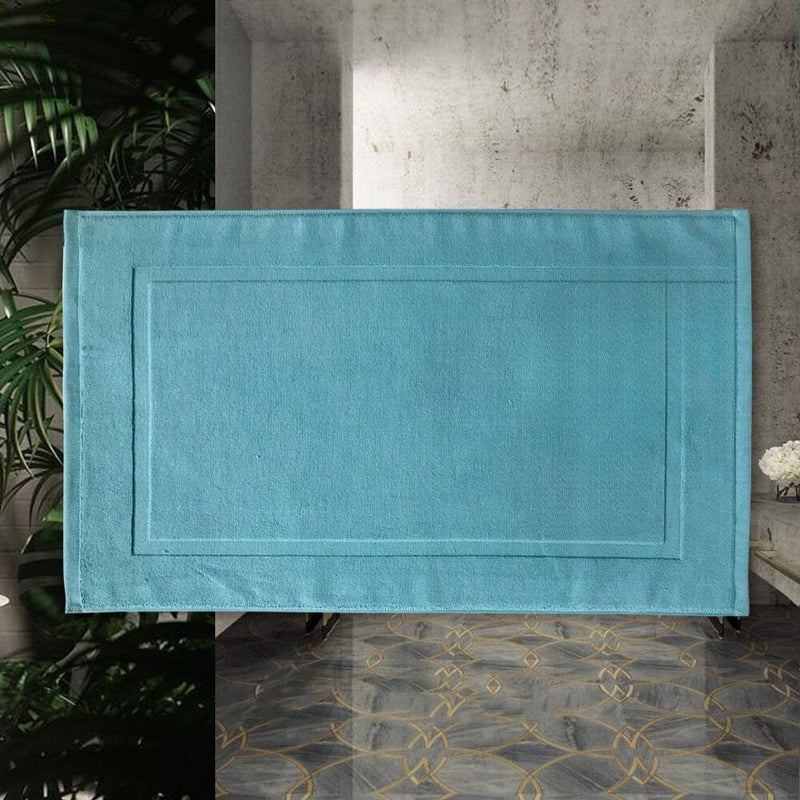 Tapis De Bain Coton Bleu - Les tapis de bain