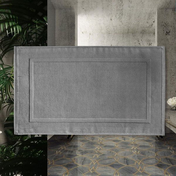 Tapis De Bain Coton Gris - Les tapis de bain