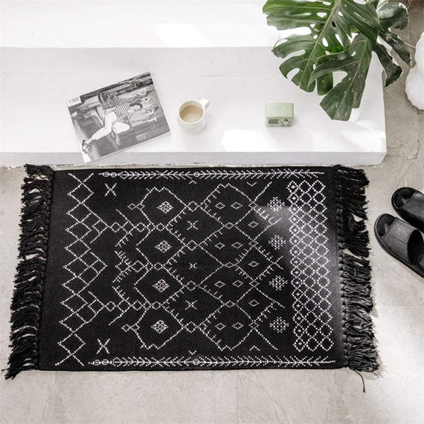 Tapis De Bain Coton Noir - Les tapis de bain