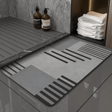 Tapis de Bain Diatomite Gris - Les tapis de bain