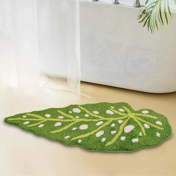 Tapis de Bain en forme de Feuille - Les tapis de bain