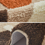 Tapis de Bain Épais Marron et Beige - Les tapis de bain