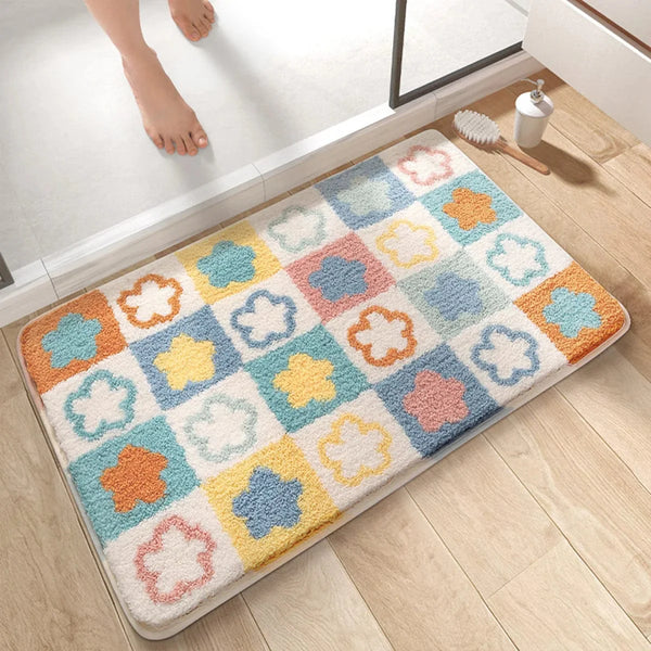 Tapis de Bain Fleuri - Les tapis de bain
