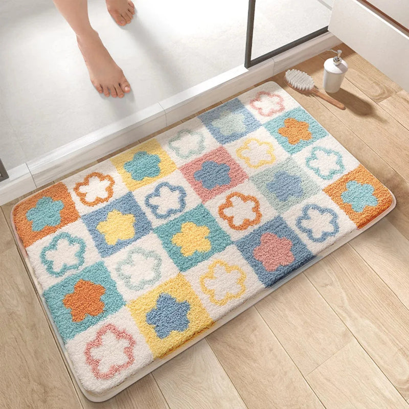 Tapis de Bain Fleuri - Les tapis de bain