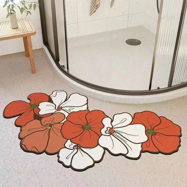 Tapis De Bain Forme Fleur - Les tapis de bain