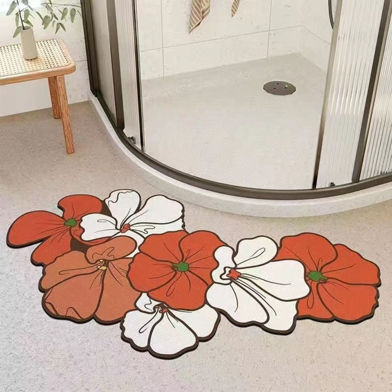 Tapis De Bain Forme Fleur - Les tapis de bain