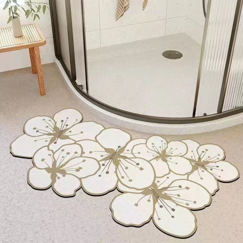 Tapis De Bain Forme Fleur - Les tapis de bain