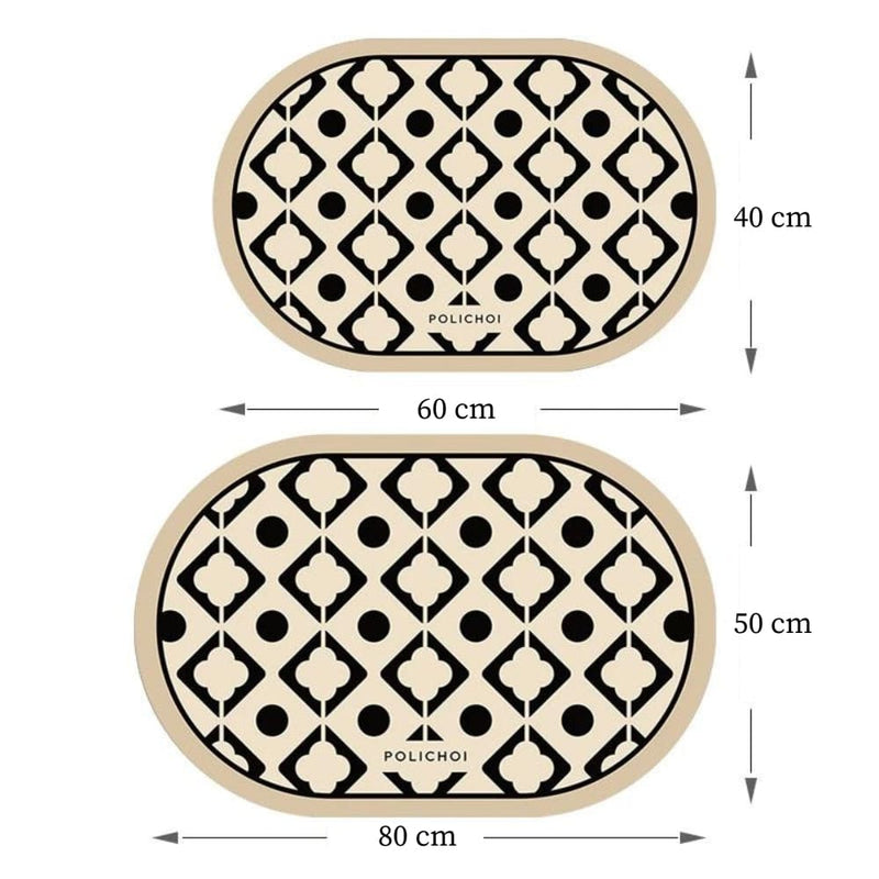 Tapis de Bain Forme Ovale - Les tapis de bain
