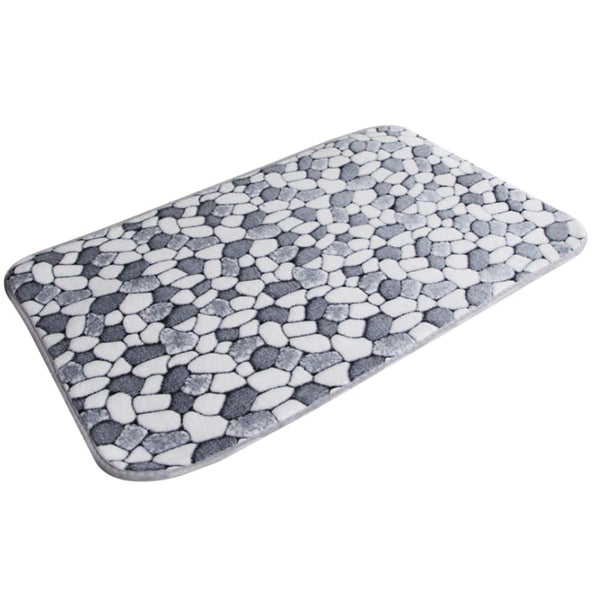 Tapis de Bain Galet Gris - Les tapis de bain