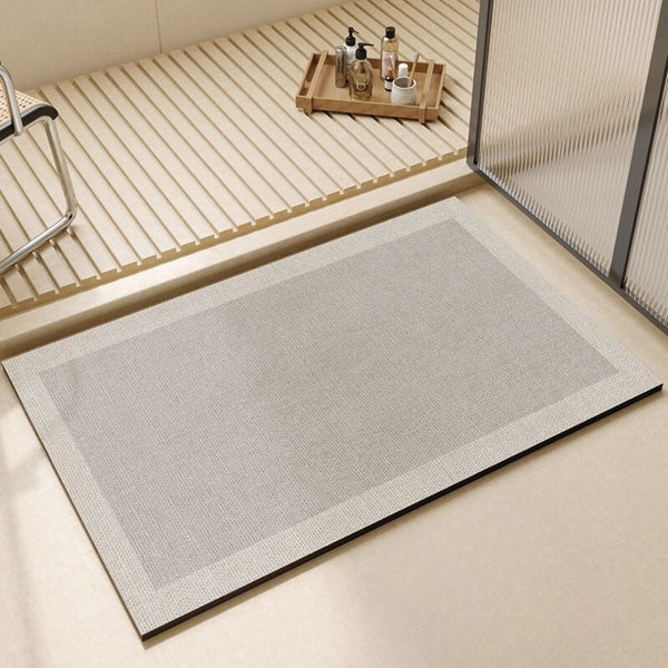 Tapis de Bain Gris Perle - Les tapis de bain