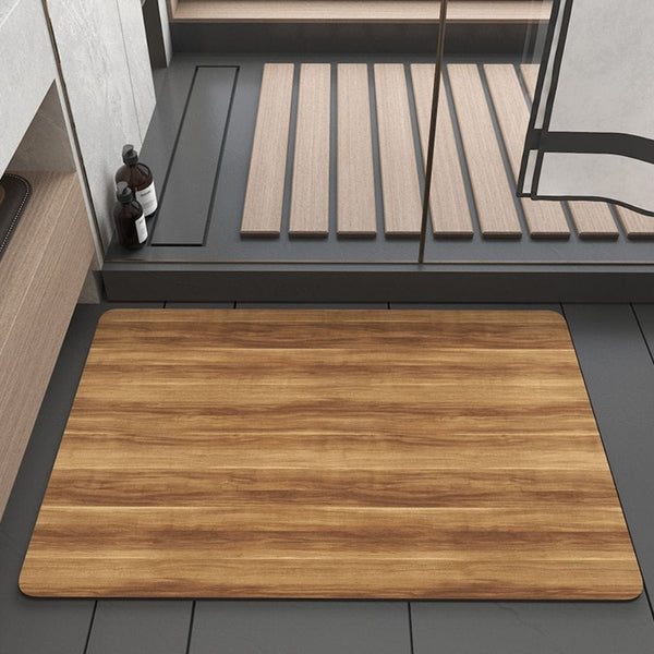 Tapis de Bain Imitation Bois - Les tapis de bain