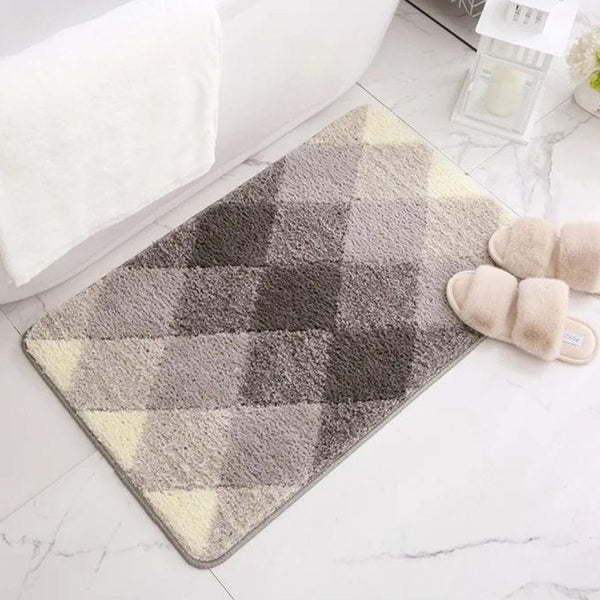 Tapis de Bain Motif Carreaux - Les tapis de bain