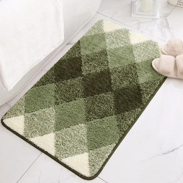 Tapis de Bain Motif Carreaux - Les tapis de bain