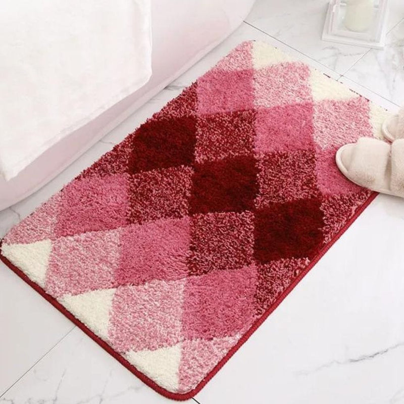 Tapis de Bain Motif Carreaux - Les tapis de bain