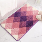 Tapis de Bain Motif Carreaux - Les tapis de bain