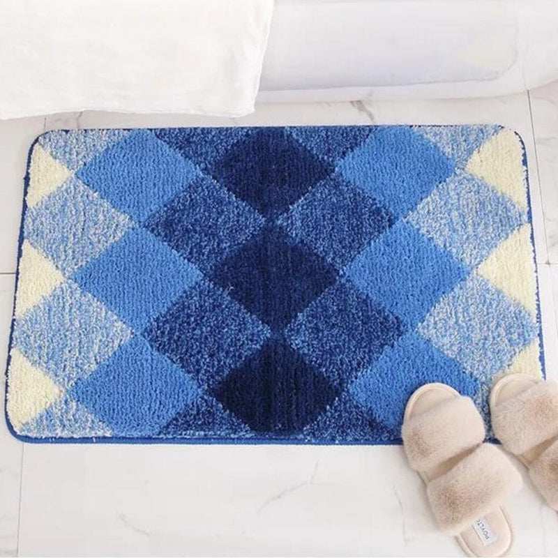 Tapis de Bain Motif Carreaux - Les tapis de bain