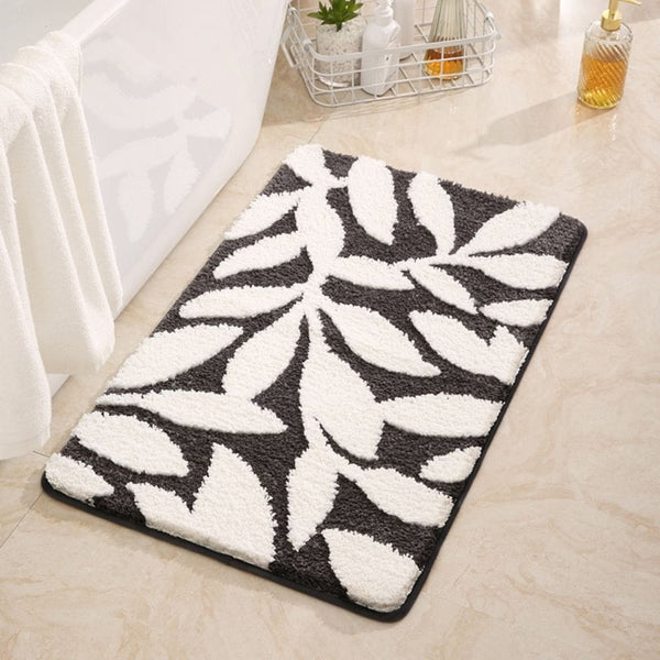 Tapis de Bain Motif Feuilles - Les tapis de bain
