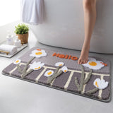 Tapis de Bain Motif Fleur - Les tapis de bain