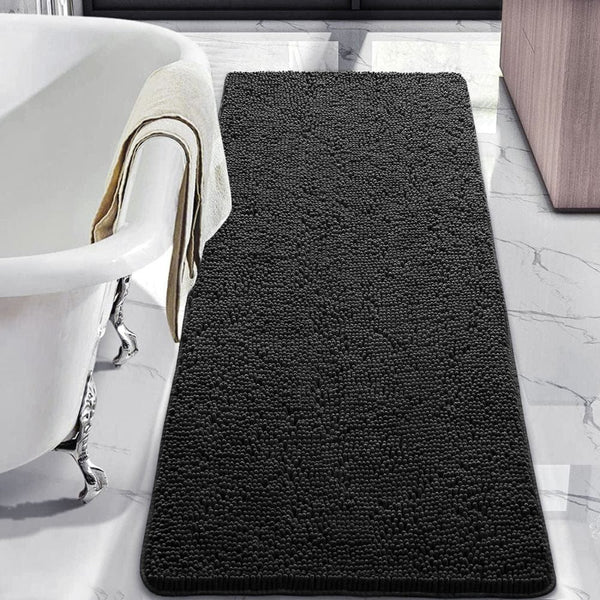 Tapis de Bain Noir 120 cm - Les tapis de bain