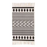 Tapis de Bain Noir à Motif - Les tapis de bain