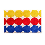 Tapis de Bain Rectangulaire avec Rond de Couleur - Les tapis de bain