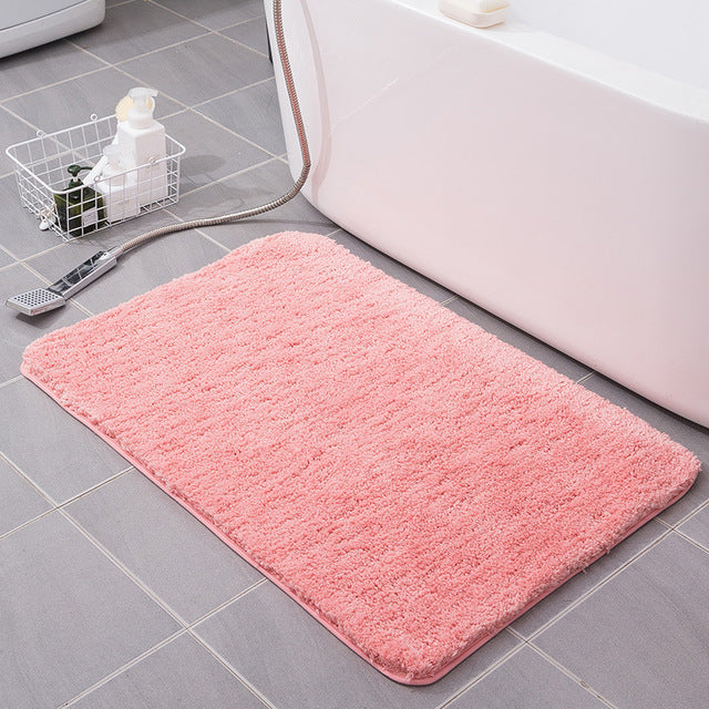 Tapis de bain antidérapant rose - Les tapis de bain