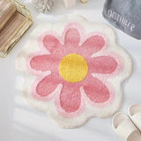 Tapis Salle de Bain en Forme de Fleur
